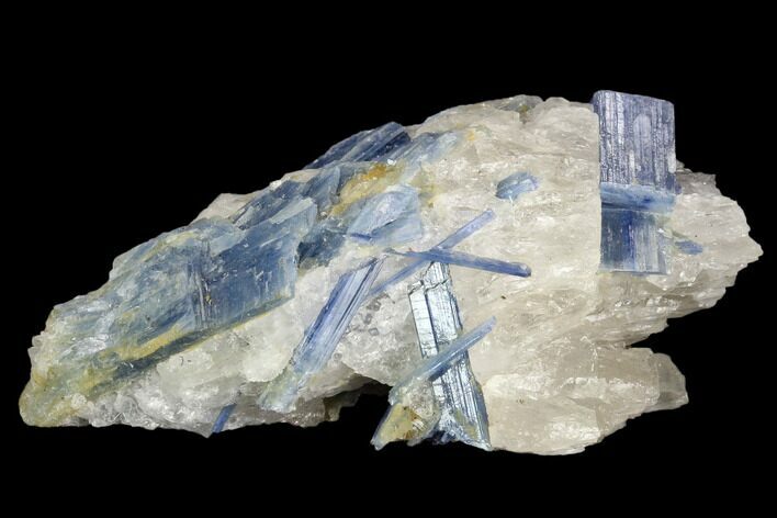 Vibrant Blue Kyanite Crystals In Quartz - Brazil #118854